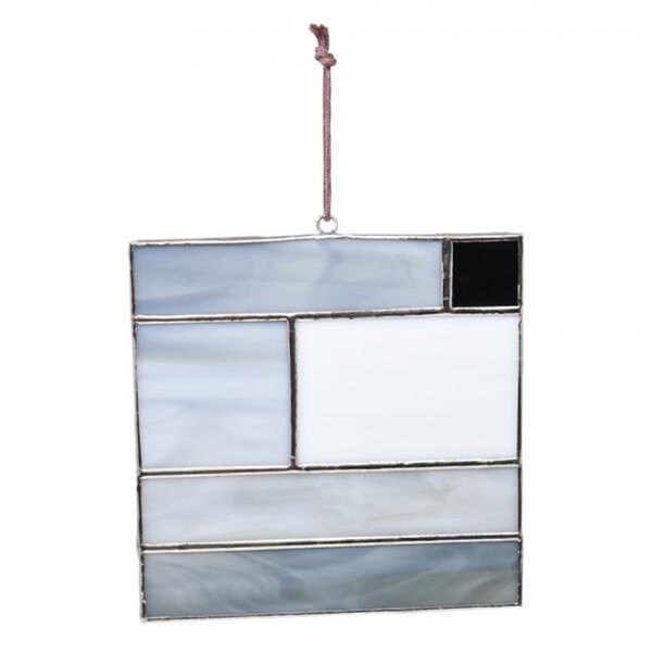 Gift Essentials Granite Grays Suncatcher with Mission Style Glass - GE329