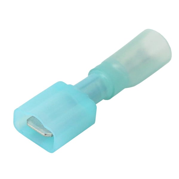 Terminal de desconexión macho completamente aislado Pacer 16-14 AWG - Azul - Paquete de 25 - TDE14-250FIM-25