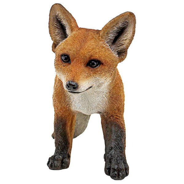 Design Toscano Cavorting Carmine Baby Red Fox Statue - QM3013800