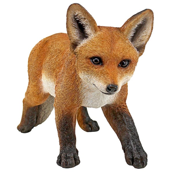 Design Toscano Cavorting Carmine Baby Red Fox Statue - QM3013800