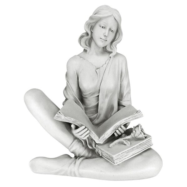 Design Toscano Reflection Reader Garden Girl Statue - EU9357