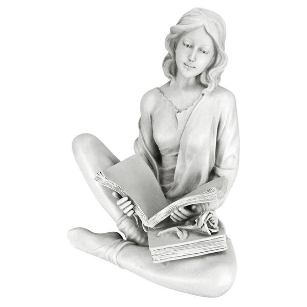 Design Toscano Reflection Reader Garden Girl Statue - EU9357