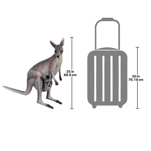 Design Toscano Australian Outback Kangaroo Statue - NE100105