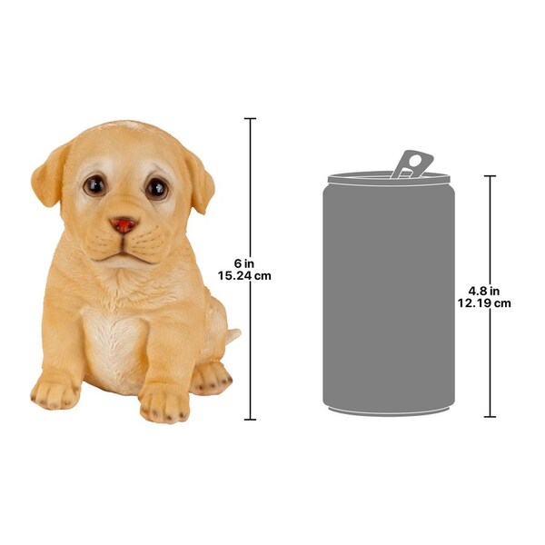 Design Toscano Yellow Lab Puppy Partner Collectible Dog Statue - JQ110869