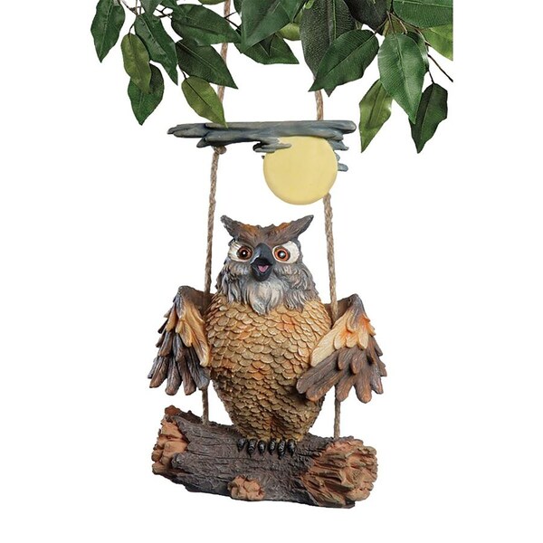 Design Toscano Howie the Hoot Owl Swinging Sculpture - EU42044