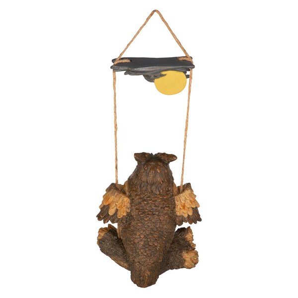 Design Toscano Howie the Hoot Owl Swinging Sculpture - EU42044