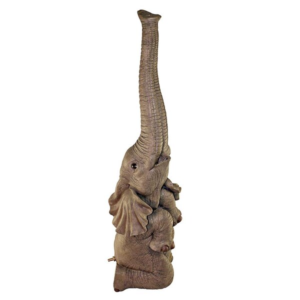 Design Toscano Tiny the Elephant Lawn Sculpture and Garden Sprinkler - NG28198