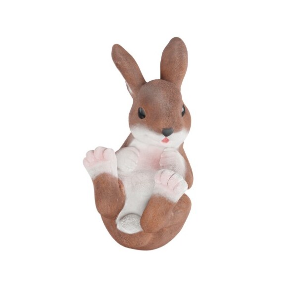 Nature Spring Bunny Rabbit Statue, Resin Animal Figurine for Outdoor Lawn and Garden Decor, Great for Flower Beds - 311366CDQ