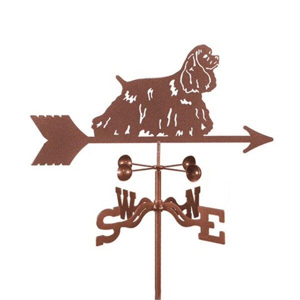 Ez Vane EZ Vane EZ1406-RF Cocker Spaniel Dog Weathervane with Roof Mount - EZ1406-RF