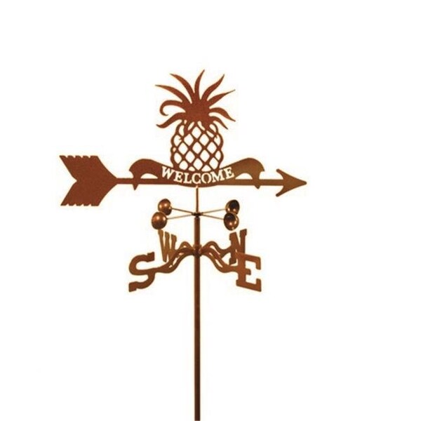 Ez Vane EZ Vane EZ1905-DK Welcome Pineapple Weathervane with Deck Mount - EZ1905-DK