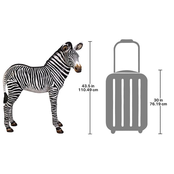 Design Toscano Grand-Scale African Zebra Foal Statue - NE110099