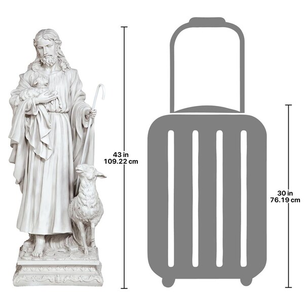 Design Toscano Jesus, The Good Shepherd Garden Statue: Grande - EU784776