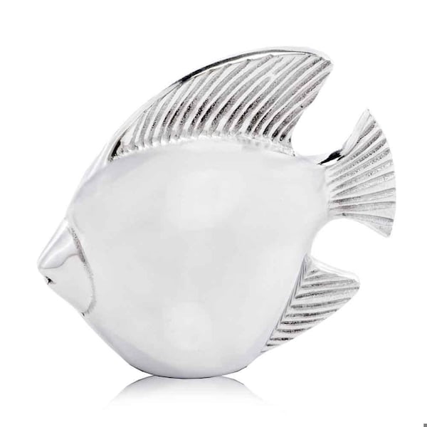 Homeroots 2.5 x 6 x 6 in. Buffed Pez Fish Sculpture - 354625