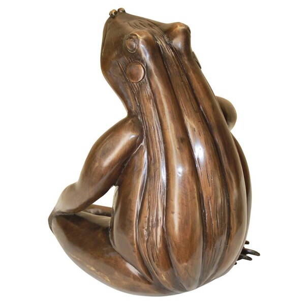 Design Toscano Forever in my Heart: Frog Cast Bronze Garden Statue - AS21352