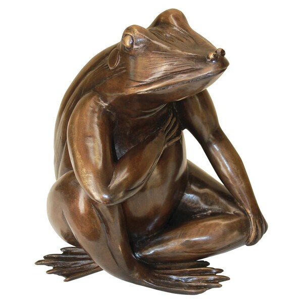 Design Toscano Forever in my Heart: Frog Cast Bronze Garden Statue - AS21352