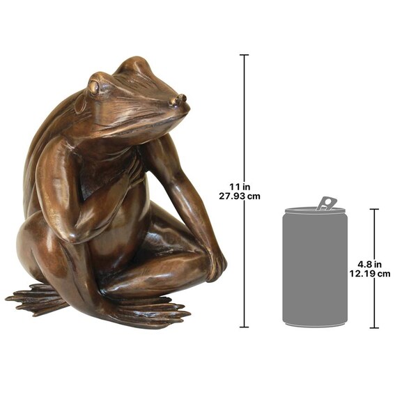 Design Toscano Forever in my Heart: Frog Cast Bronze Garden Statue - AS21352
