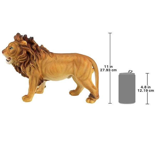 Design Toscano Panthera Lion, King of the African Savanna Garden Statue - JQ44109