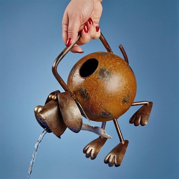 Design Toscano Back to the Farm Metal Dog Watering Can - FU59702