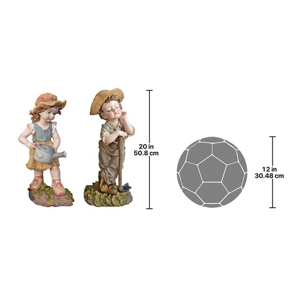 Design Toscano Fanny & Frank Farmer Garden Statue - QL92734
