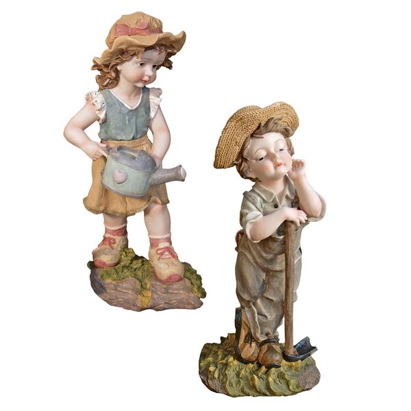 Design Toscano Fanny & Frank Farmer Garden Statue - QL92734