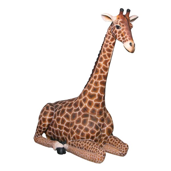 Design Toscano Dakarai Grande-Scale Sitting Giraffe Garden Statue - NE160022