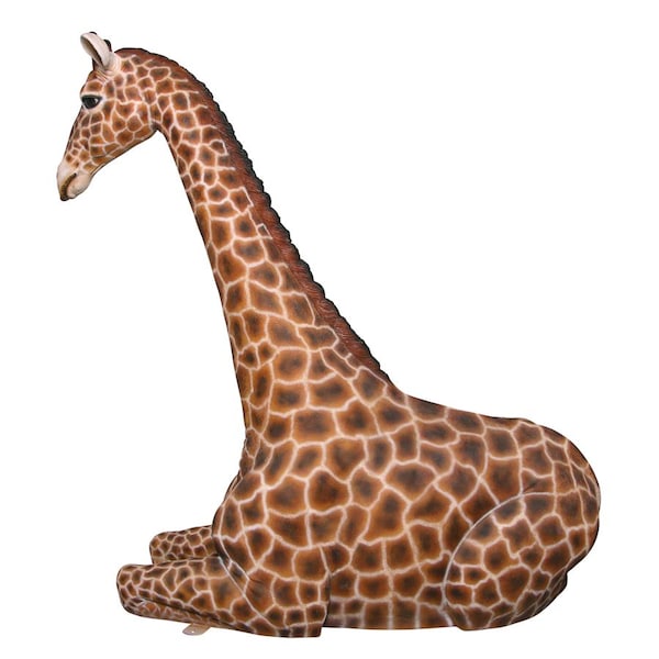 Design Toscano Dakarai Grande-Scale Sitting Giraffe Garden Statue - NE160022