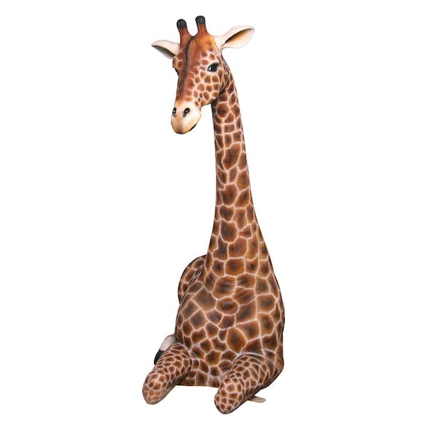 Design Toscano Dakarai Grande-Scale Sitting Giraffe Garden Statue - NE160022