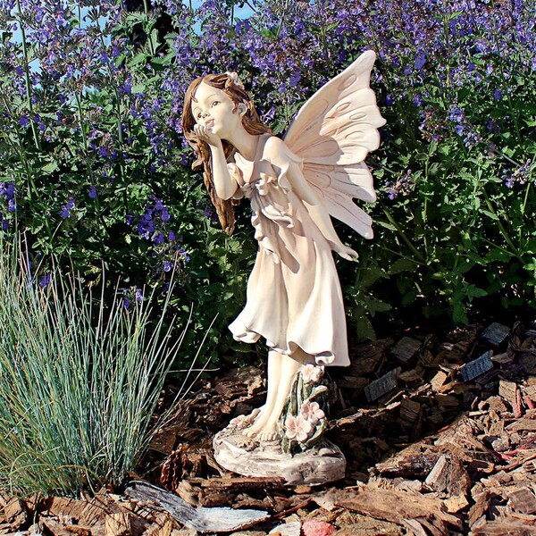 Design Toscano Wildflower Meadows Fairies Garden Statue: Blossom - LY79215