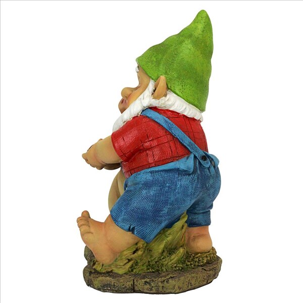 Design Toscano Happy as a Pig in Slop Garden Gnome Statue - QL30777