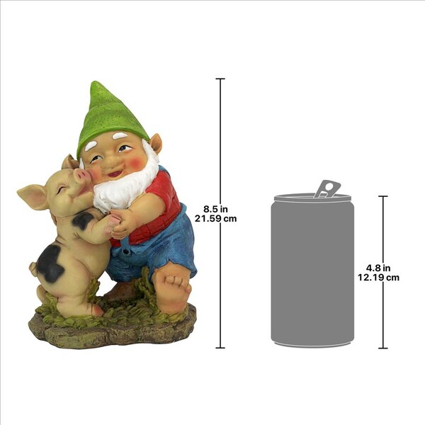 Design Toscano Happy as a Pig in Slop Garden Gnome Statue - QL30777