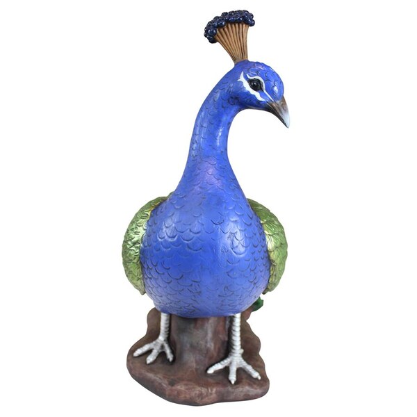 Design Toscano The Regal Peacock Garden Sculpture: Large - DB20191