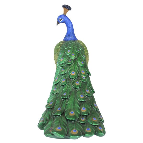 Design Toscano The Regal Peacock Garden Sculpture: Large - DB20191