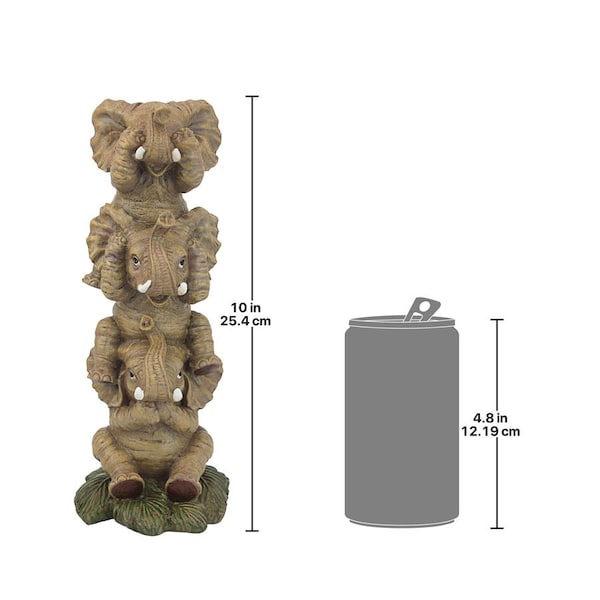 Design Toscano The Hear-No, See-No, Speak-No Evil Elephants: Medium - NG33769