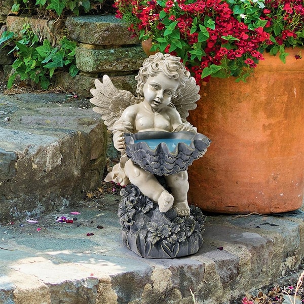 Design Toscano Heavenly Offering Cherub Garden Statue - AL20511