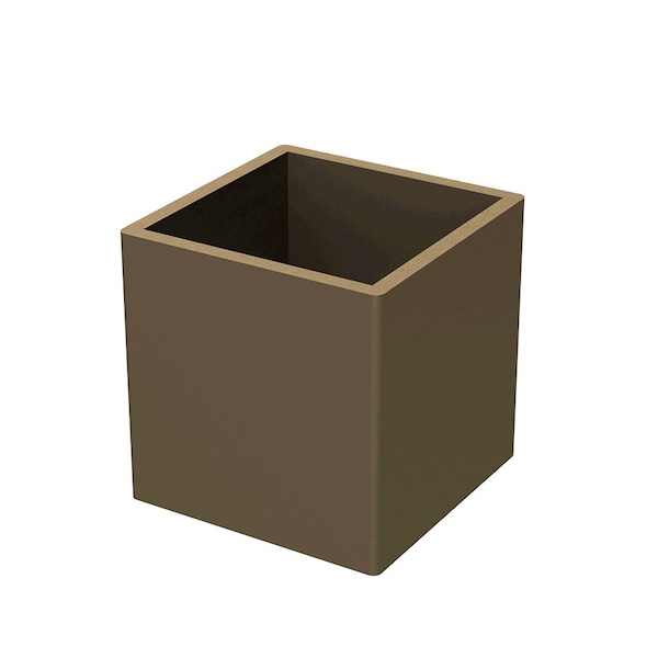 Diseños de distinción 1" x 1" Cuadrado Ferrule - Bronce Cálido - 01FRS1010WB1