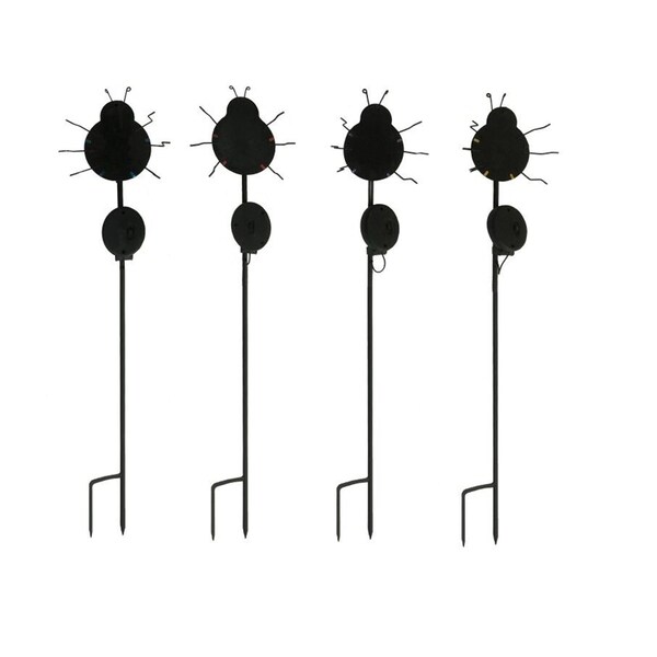 Infinity Infinity Black Iron 24 in. H Ladybug Solar Garden Stake - XY9173