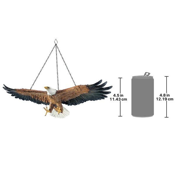 Design Toscano Flight of Freedom Hanging Eagle Sculpture: Set of Two - DB943027
