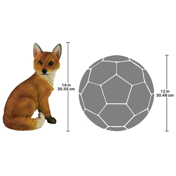 Design Toscano Woodie, the Woodland Fox Garden Statue - QL56241