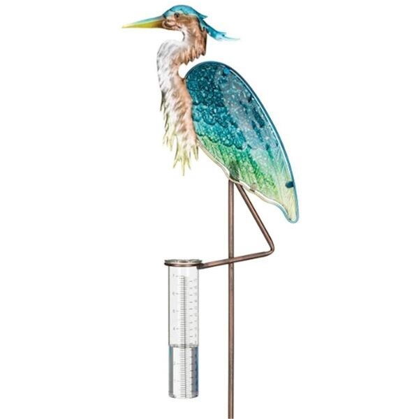 Regal Art & Gift Rain Gauge Heron Garden Stake, Pink - REGAL12637
