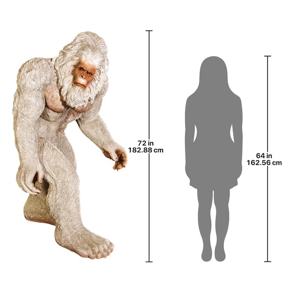 Design Toscano The Abominable Snowman Life-Size Yeti Statue - NE5110119