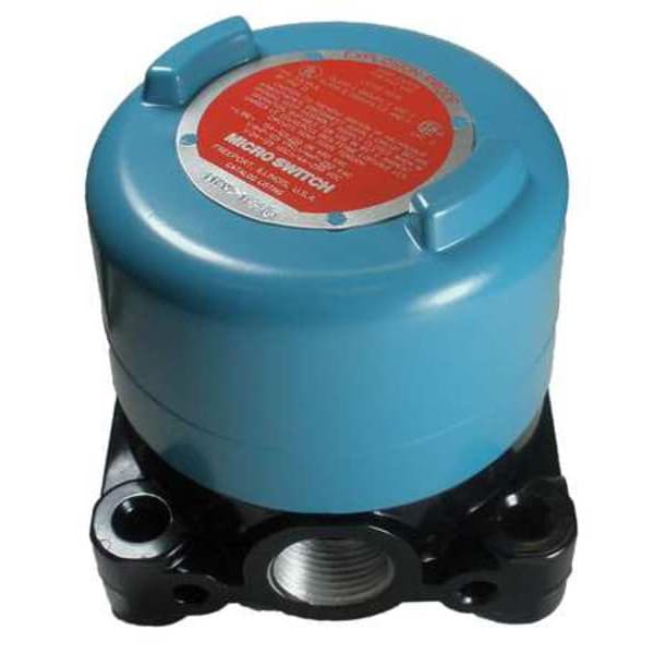 Interruptor de límite de Honeywell para ubicaciones peligrosas, sin palanca, rotativo, 1NC/1NO, 15A @ 480V AC, Ubicación del actuador: Superior - 11CX2