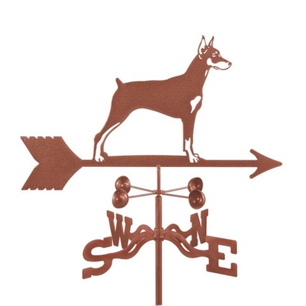 Ez Vane EZ Vane EZ1408-4S Doberman Dog Weathervane with Four Sided Mount - EZ1408-4S