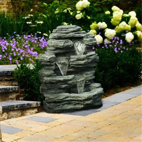 Goyard Goyard 50-0001-GYW Cascade Rock Outdoor Fountain - 50-0001-GYW