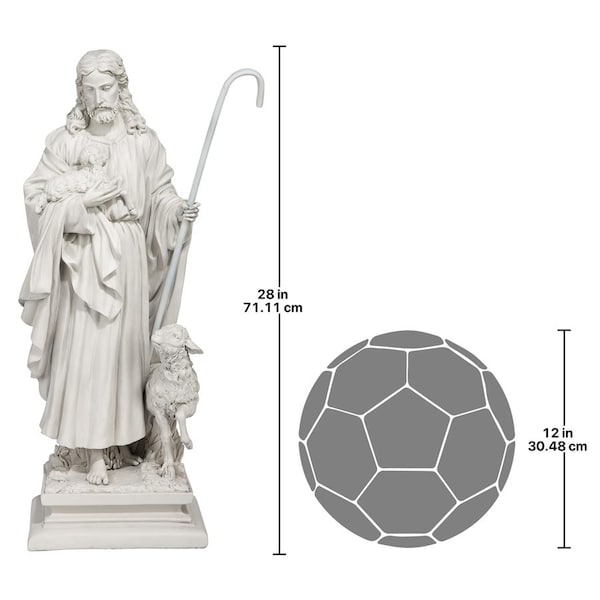 Design Toscano Jesus, The Good Shepherd Garden Statue: Large - EU1785
