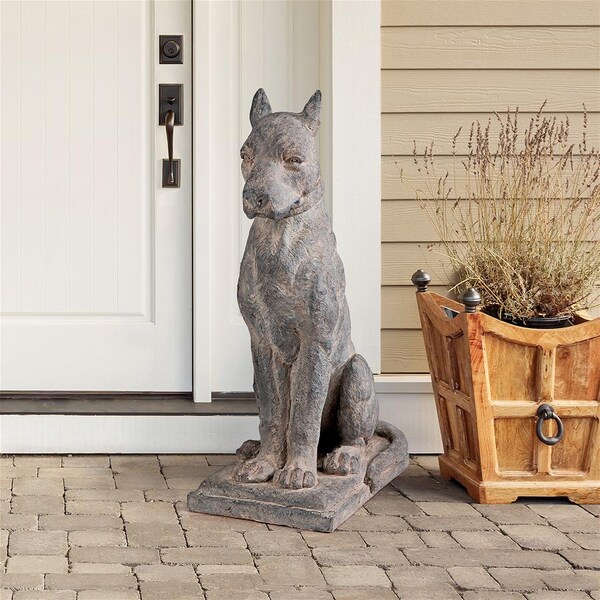 Design Toscano The Great Dane Sentinel Quiet Strength Dog Statue: Set of Two - DS9191373