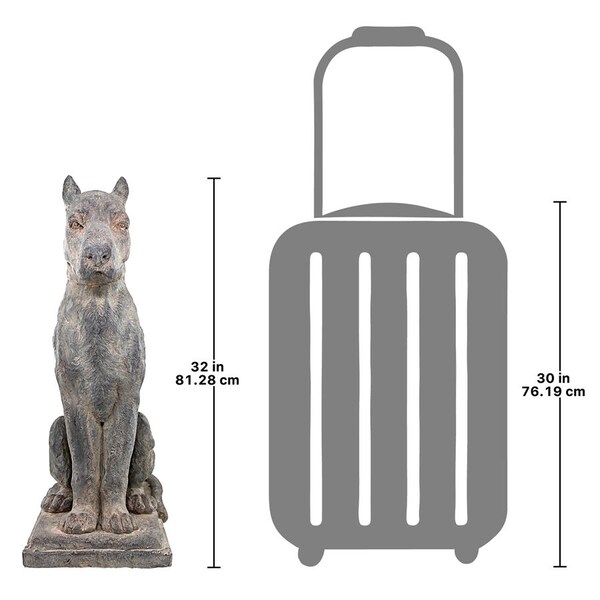 Design Toscano The Great Dane Sentinel Quiet Strength Dog Statue: Set of Two - DS9191373