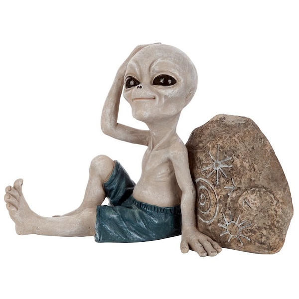 Design Toscano Surfer Dude Out-of-this-World Alien Statue - LY612243