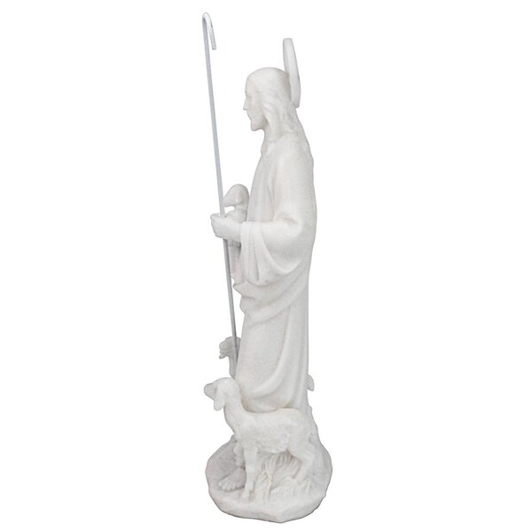 Design Toscano Jesus the Good Shepherd Marble Resin Statue - QS27863