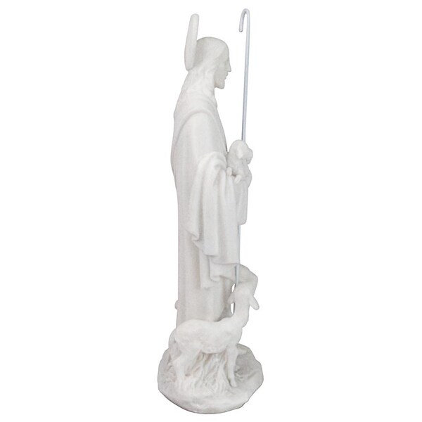 Design Toscano Jesus the Good Shepherd Marble Resin Statue - QS27863