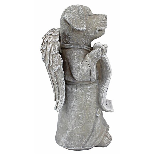 Design Toscano Paw Prints on our Hearts Memorial Dog Statue - QL59384